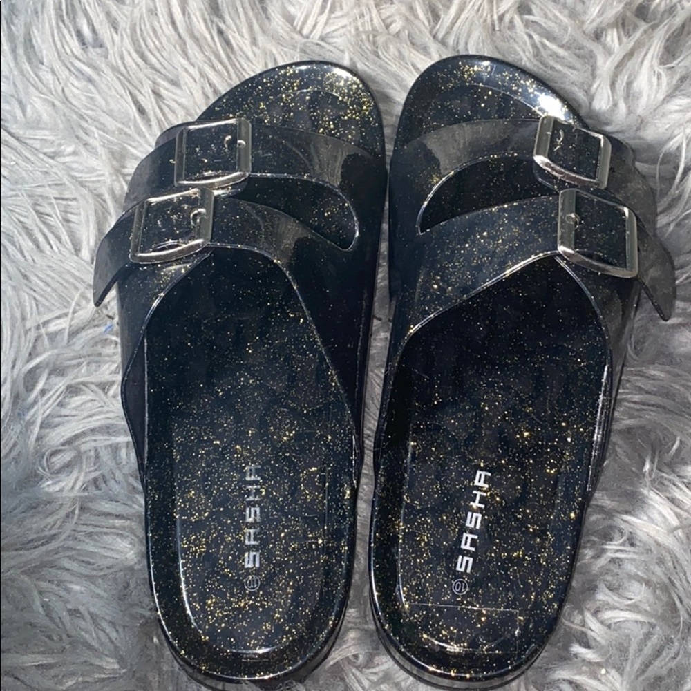 Jelly Glitter Slides
